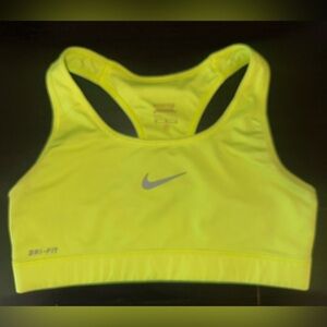 Nike Women's Bright Yellow Sports Bra